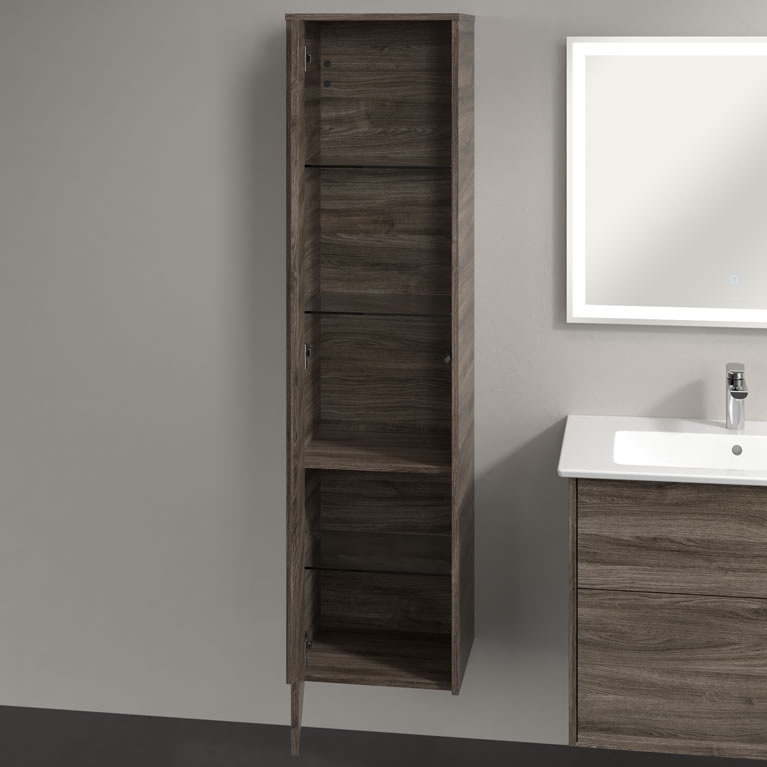 V&B Finero Stone Oak Tall WallMounted Sanctuary Bathrooms